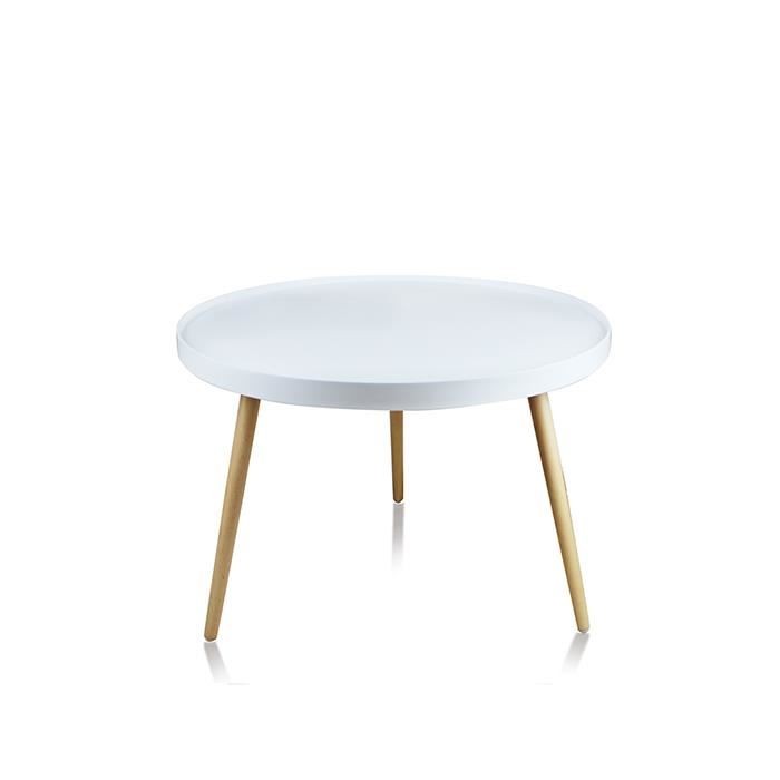 Table basse scandinave ronde pas chere