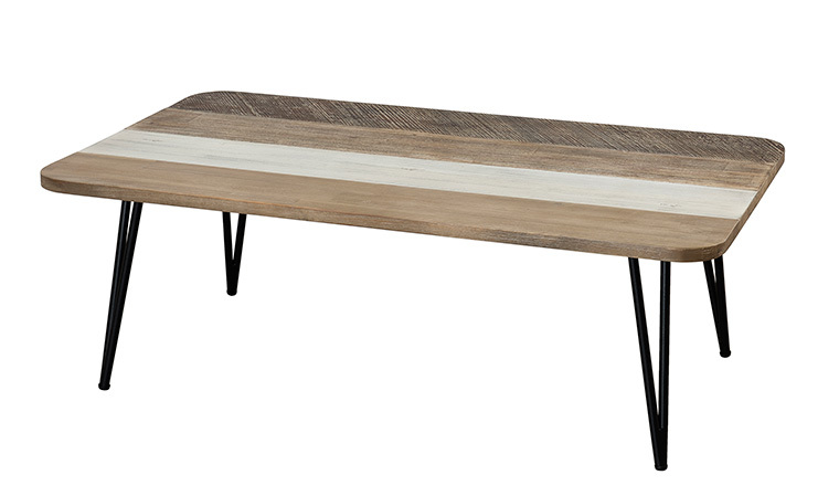 Table basse scandinave metal et bois