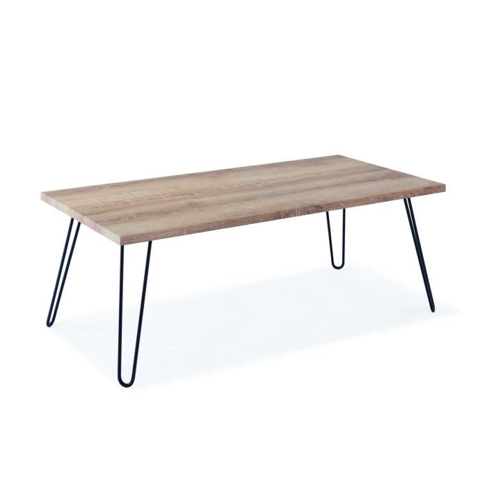 Pied table basse en bois