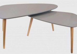 Table basse noire relevable