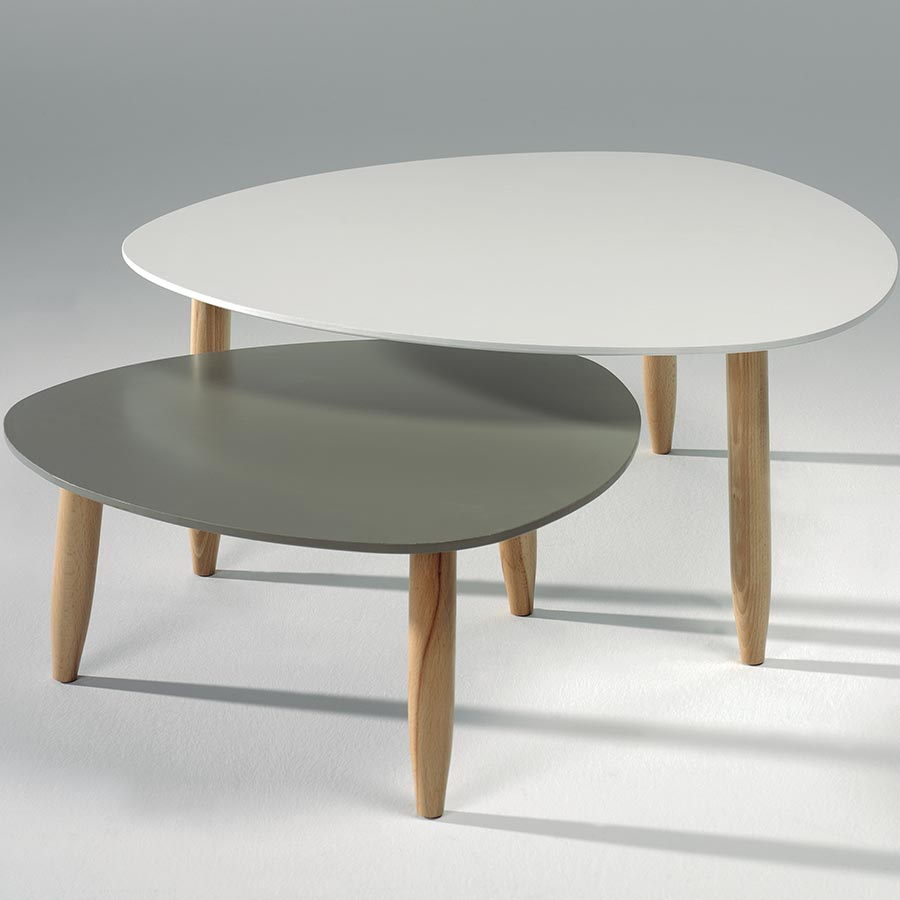 Lot table basse scandinave