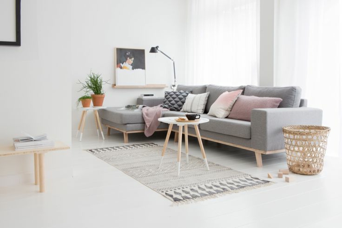 Table basse scandinave salon