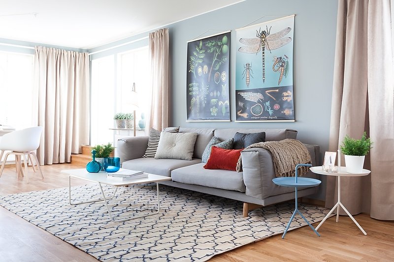 Tapis table basse scandinave