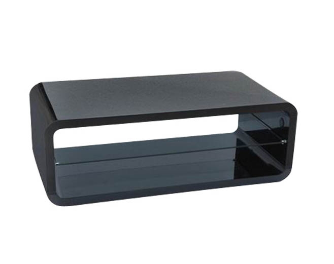 Table basse laquée noire pas cher
