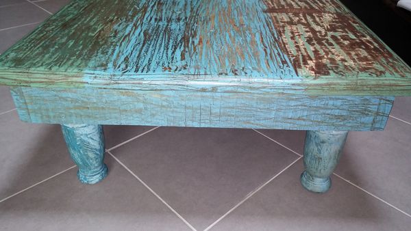 Table basse indienne bois