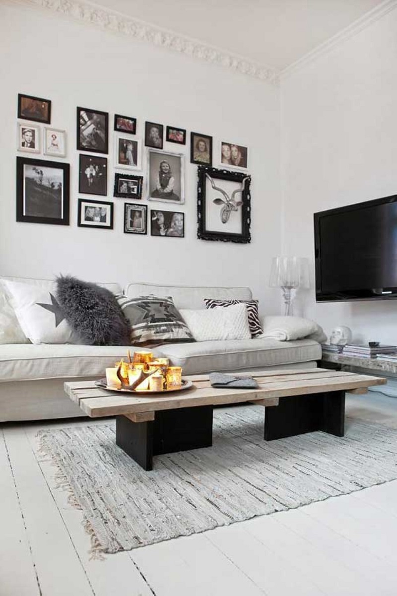 Table basse bois modernisé