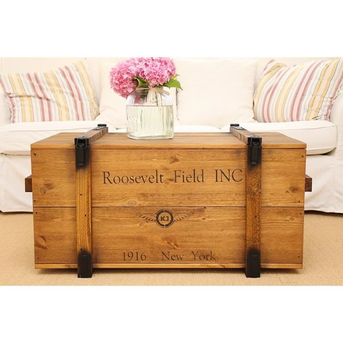 Table basse coffre vintage
