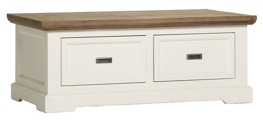 Table basse avec tiroirs bois