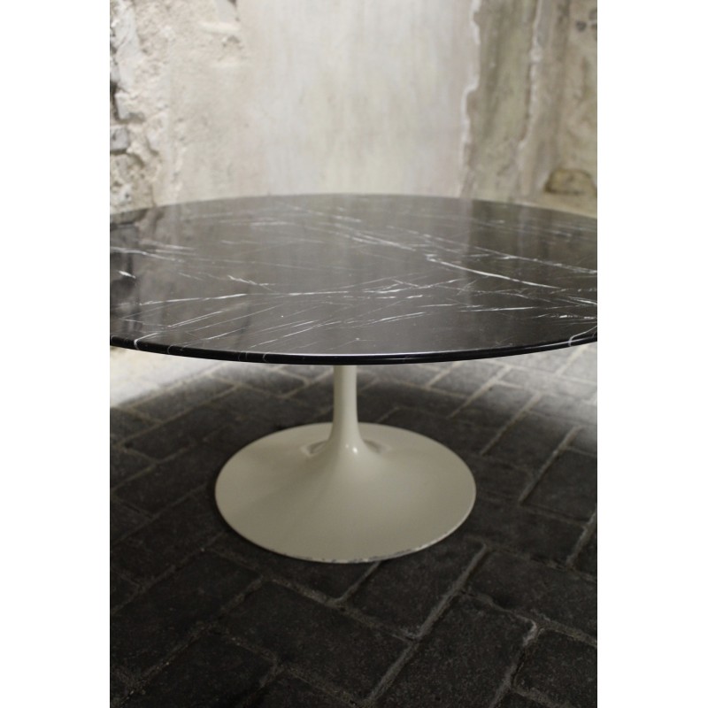 Table basse knoll marbre blanc