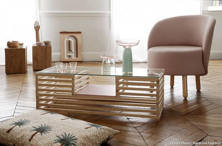 Table basse palette déco