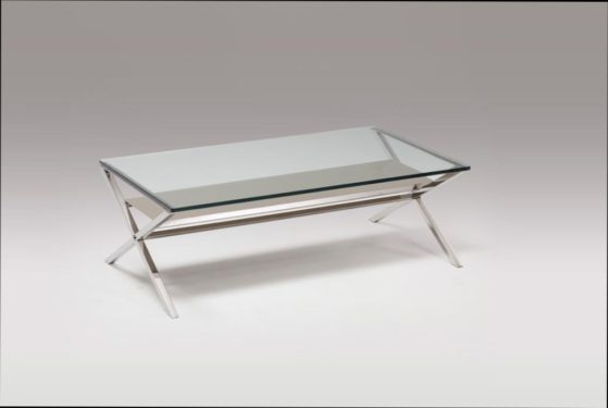 Table basse en verre marais