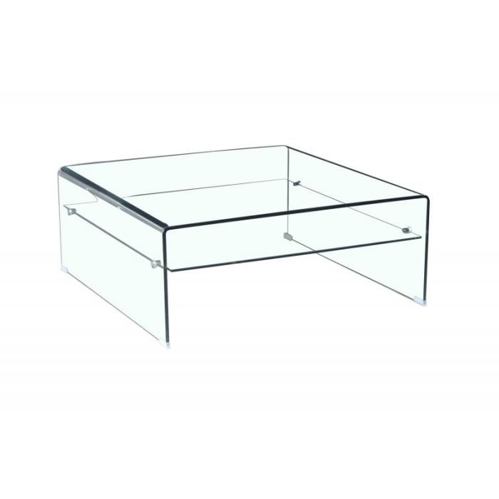 Table basse en verre trempé design