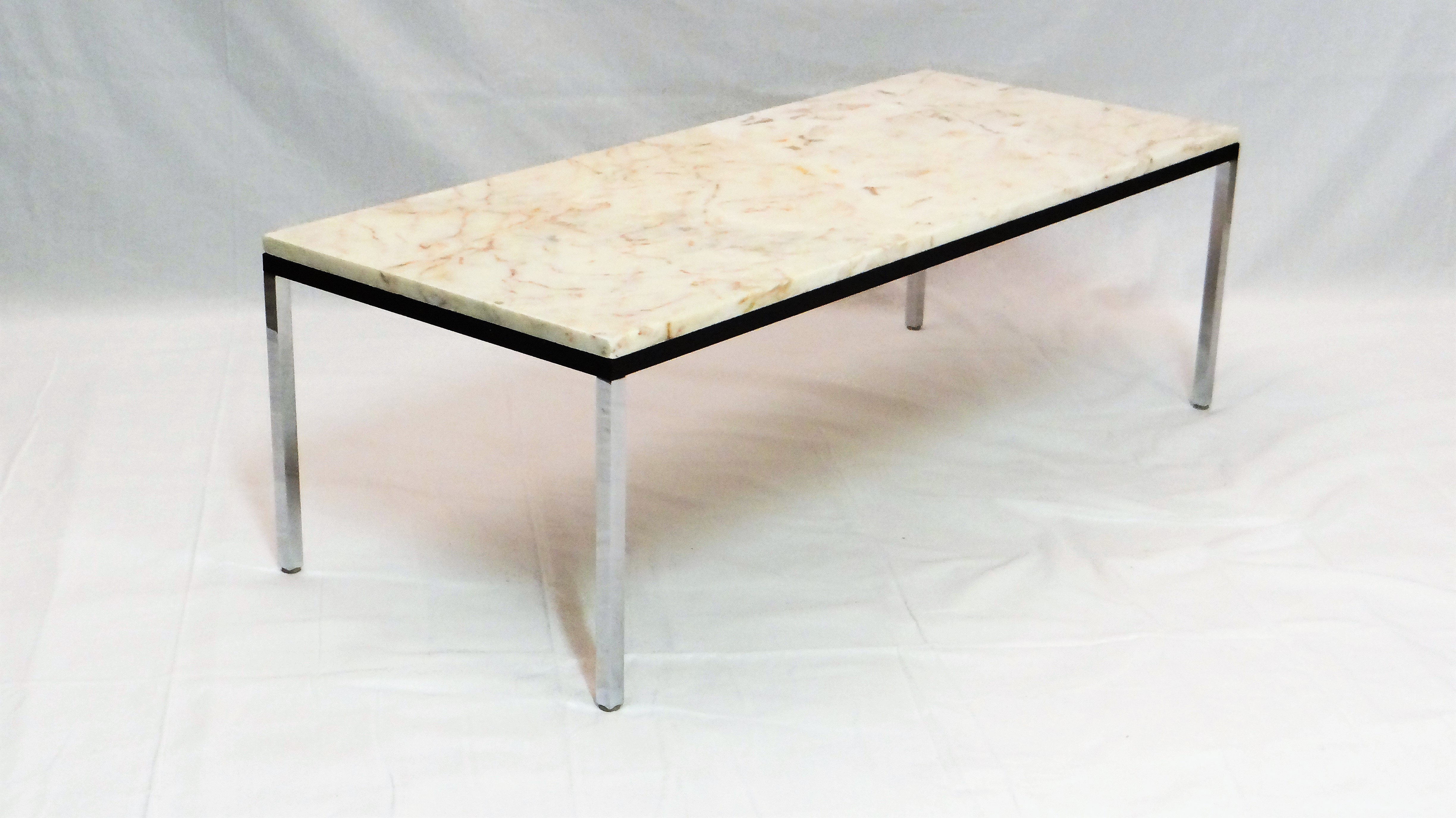 Table basse vintage marbre