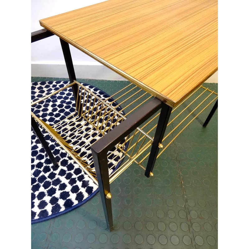Table basse porte revue vintage