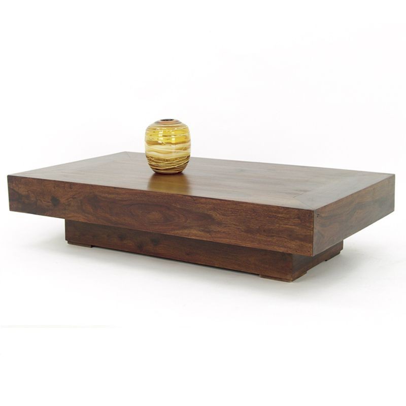 Table basse en bois zen