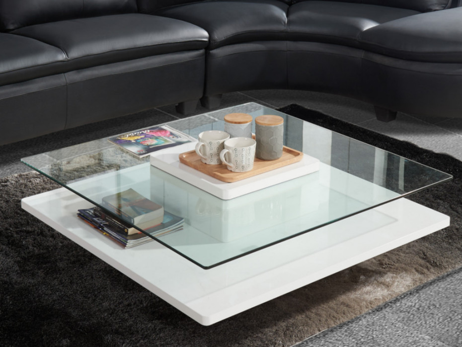Table basse verre vente unique