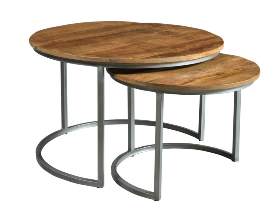 Table basse gigognes bois