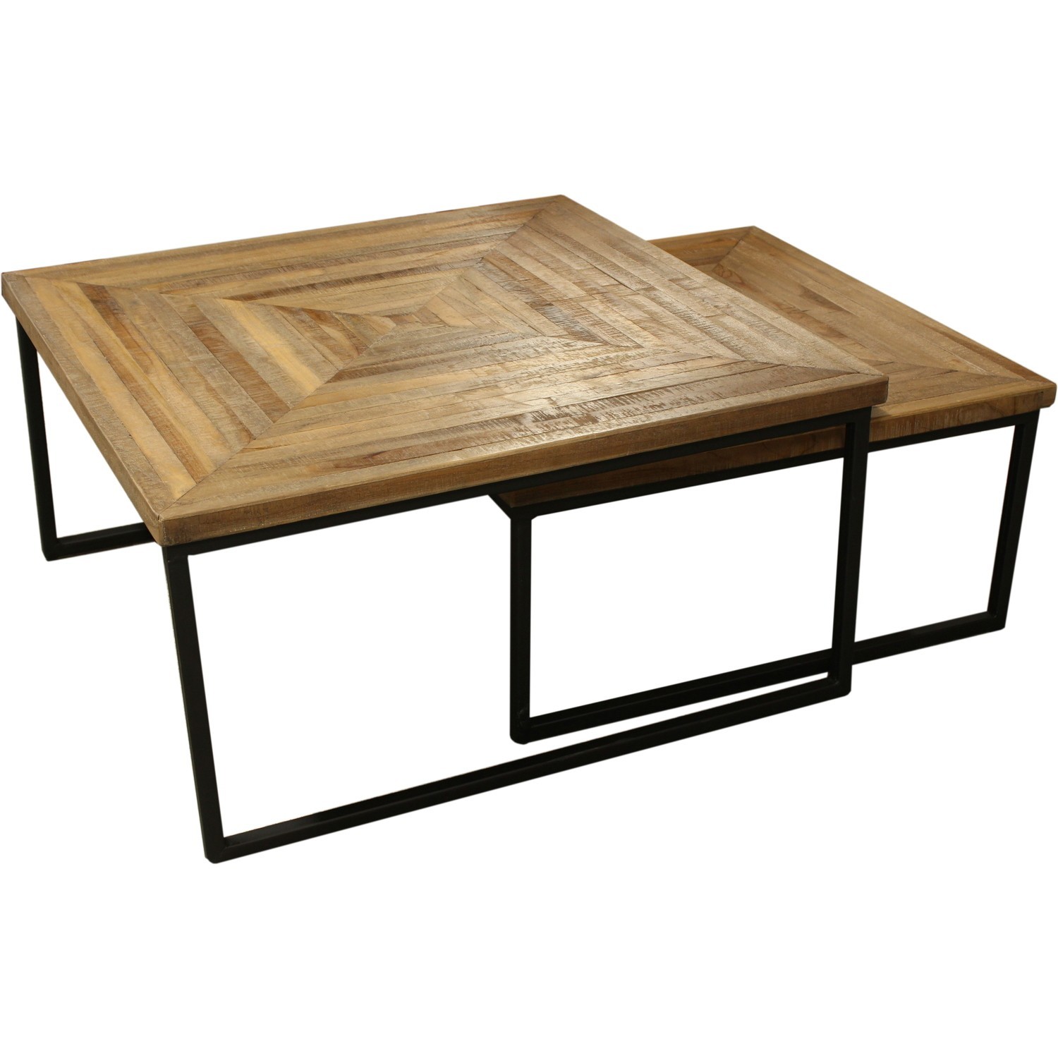 Table basse bois et pieds metal
