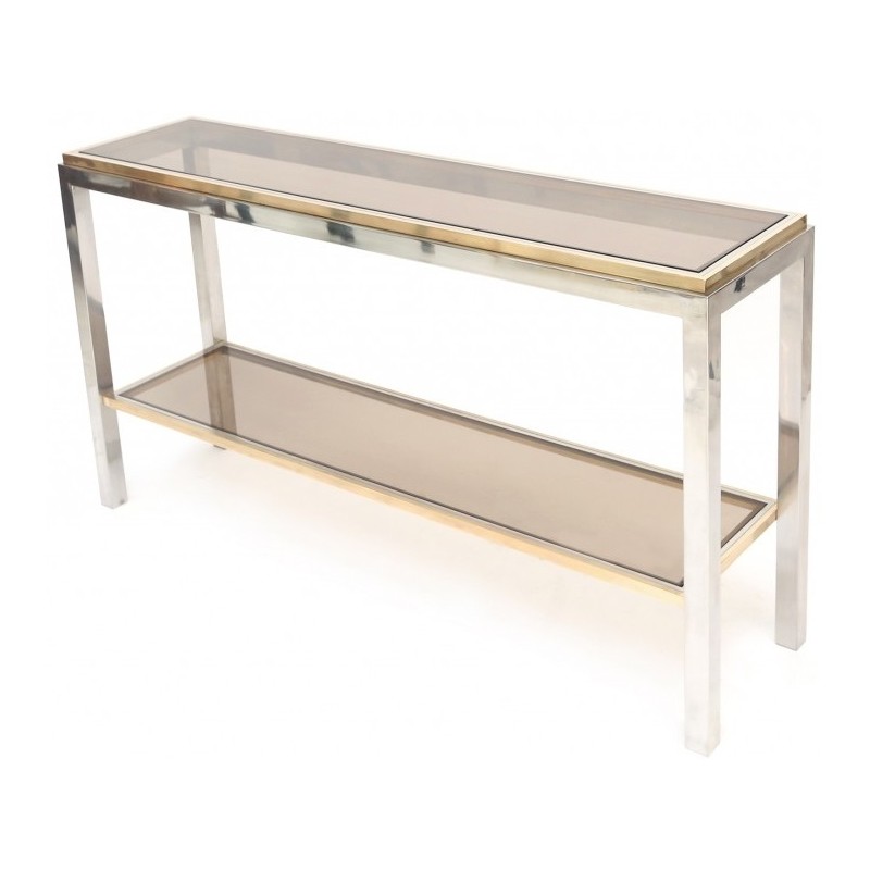 Table basse design verre linea