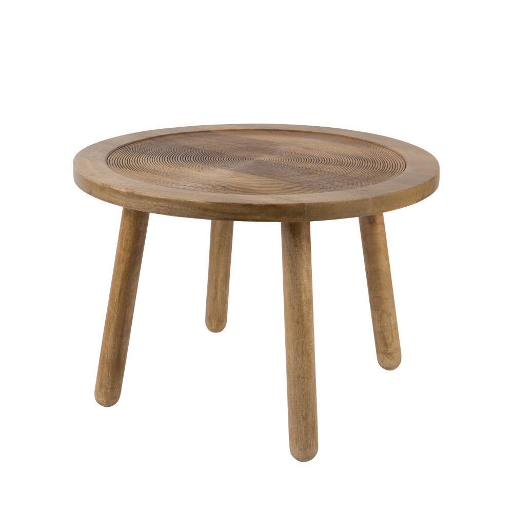 Table basse bois ronde