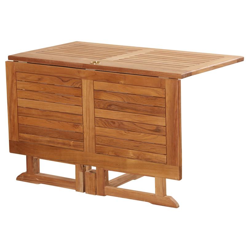 Table basse de jardin en bois pliante