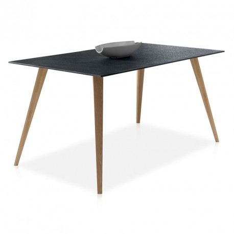 Table basse verre imitation pierre