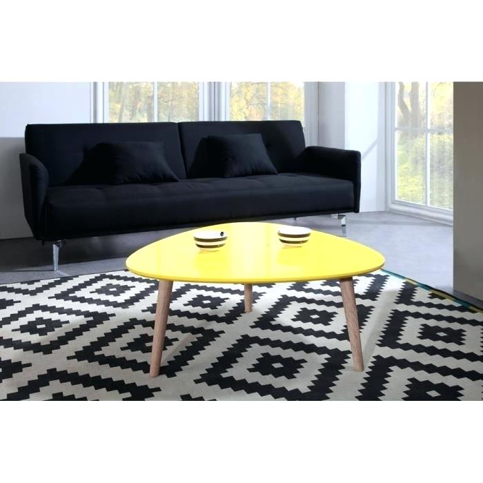 Table basse jaune la redoute