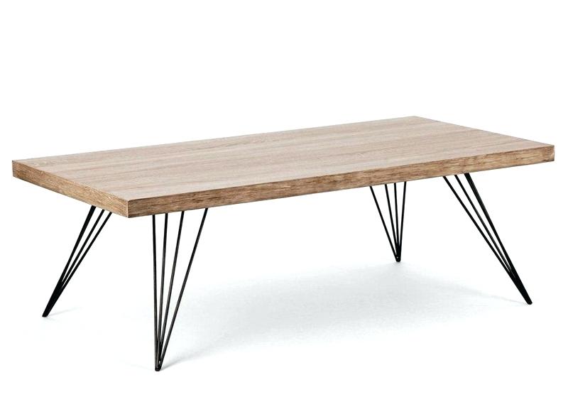 Table basse ovale design scandinave