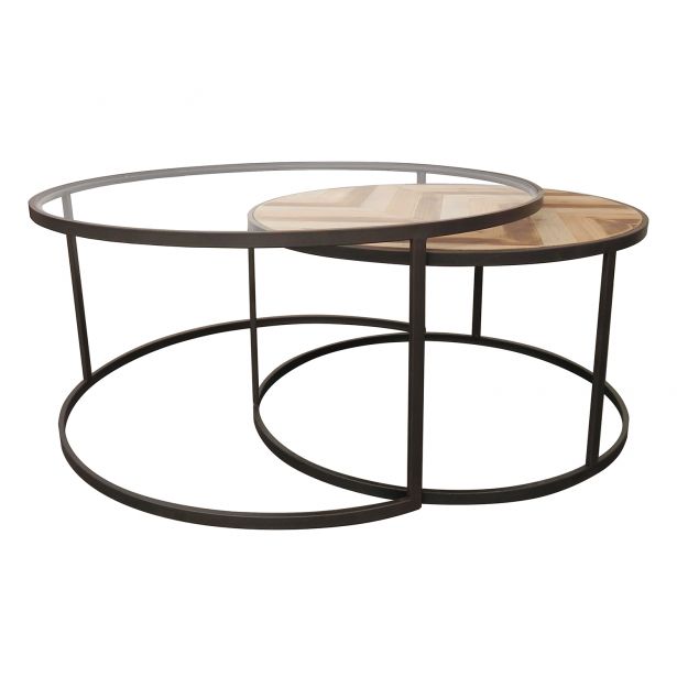 Table basse gigogne bois