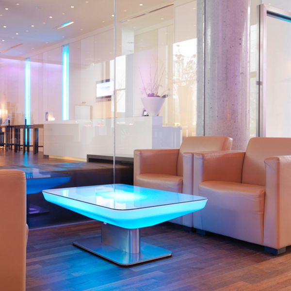 Table basse lumineuse pas cher