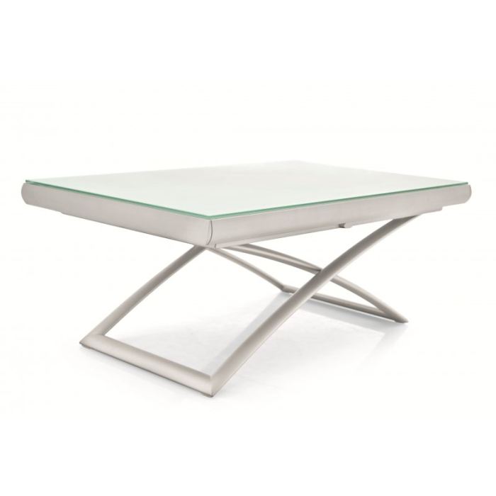 Table basse verre trempé relevable