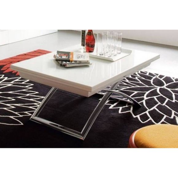 Table basse relevable orange
