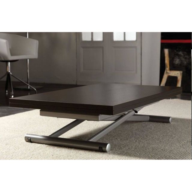 Table basse relevable cooper wengé