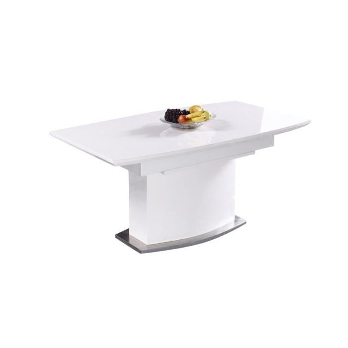 Table basse carrée orchis - mdf laqué blanc