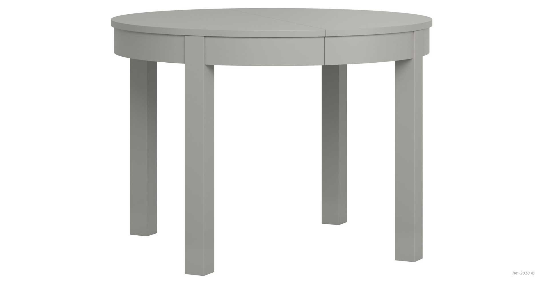 Table basse ronde relevable et extensible planet noire