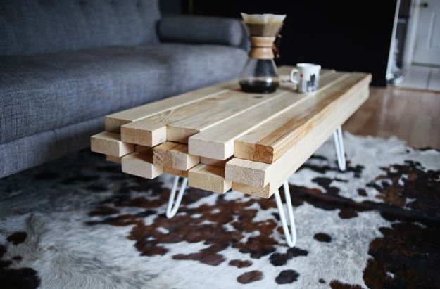 Fabriquer une table basse bois métal