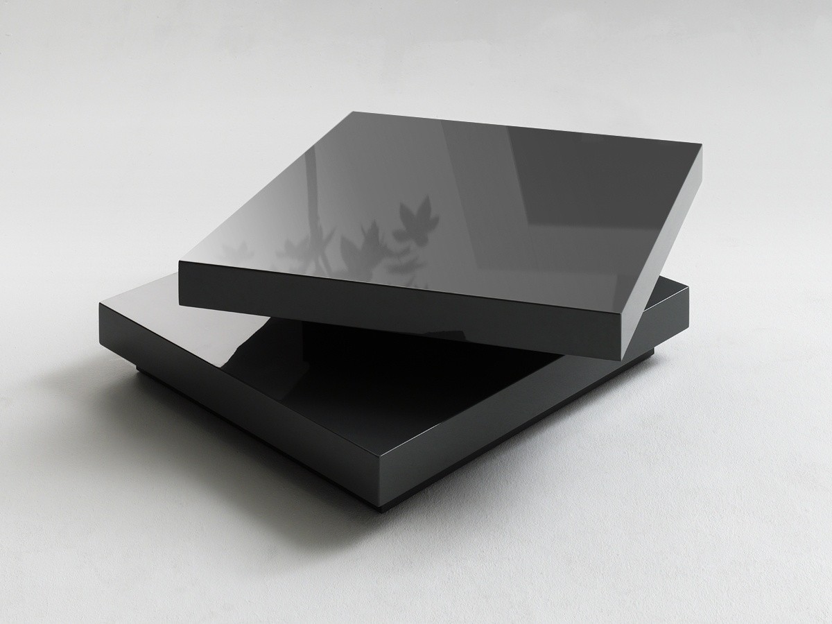 Table basse noire design