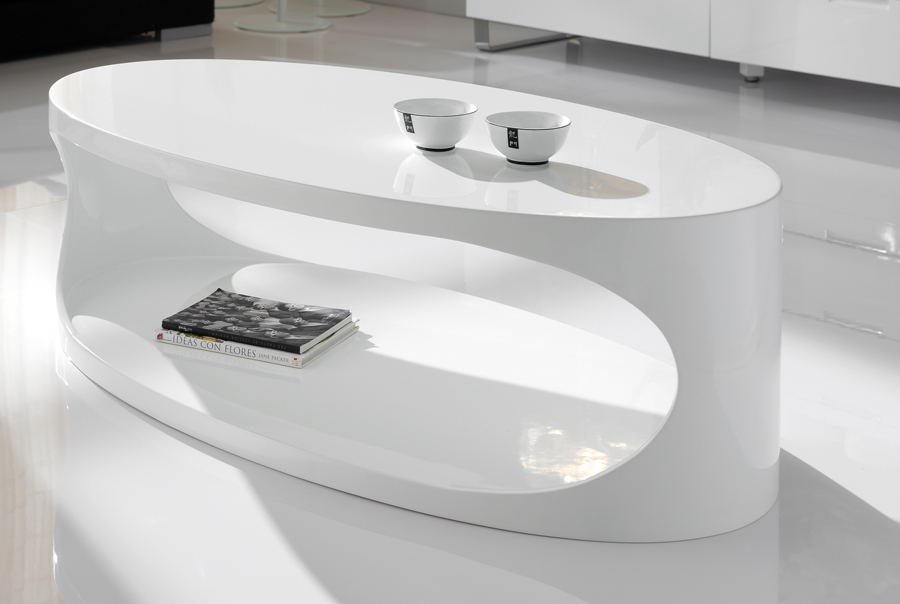 Table basse ovale design