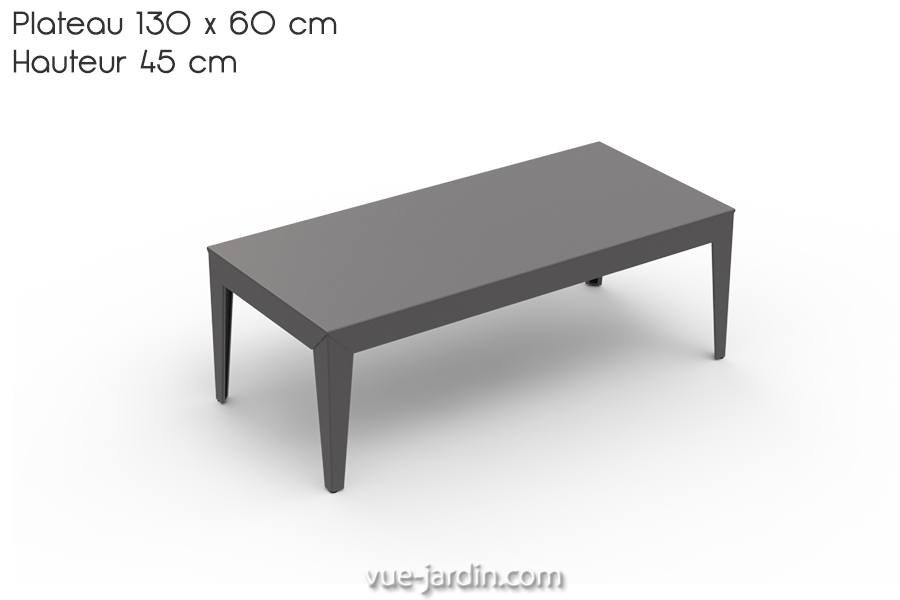 Table basse jardin metal