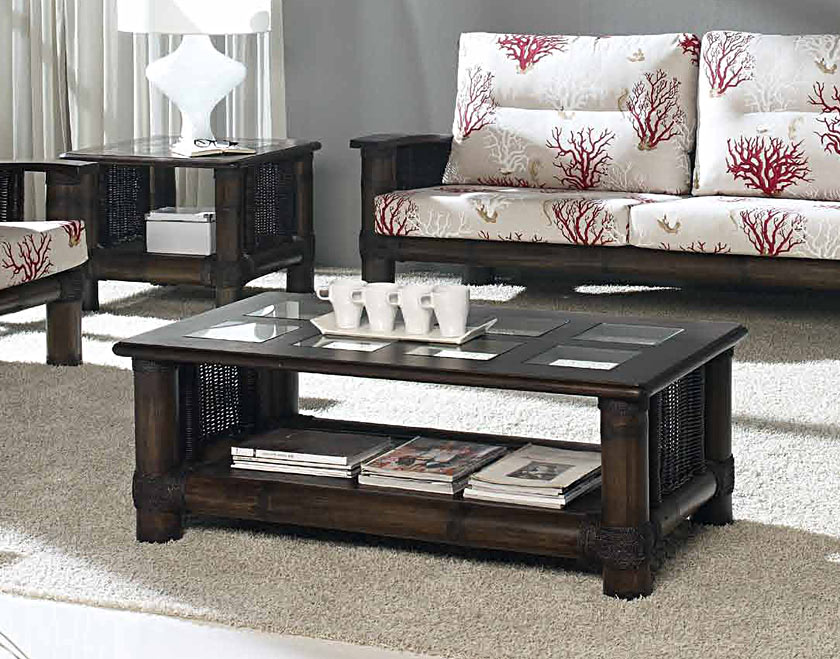 Table basse bois wengé