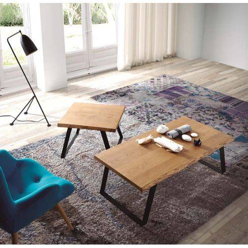 Table basse bois metal occasion