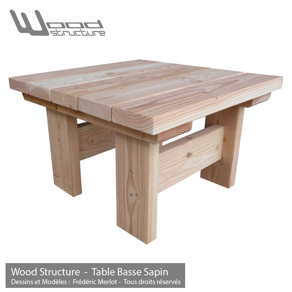 Table basse bois pour jardin