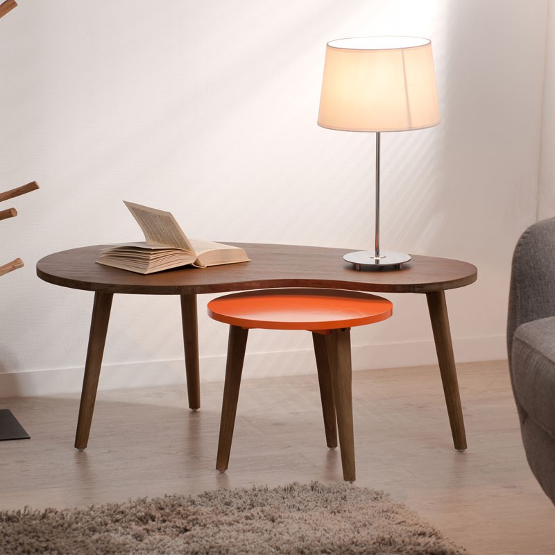 Table basse gigogne potiron