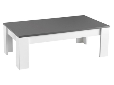 Table basse bois grise et blanche