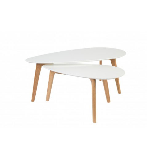 Table basse scandinave rond