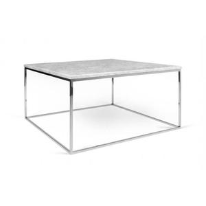 Table basse marbre et acier