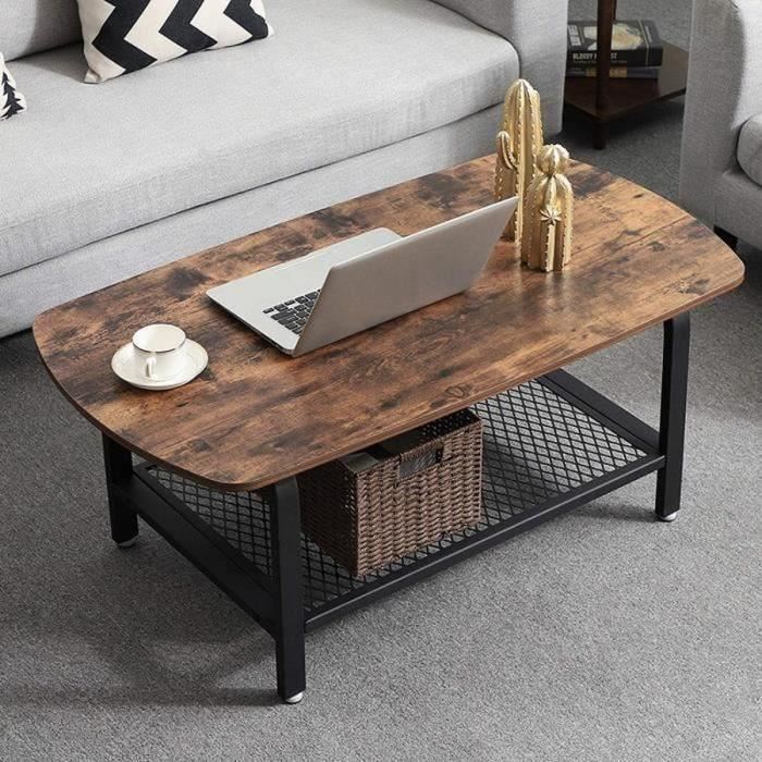 Table basse vintage rangement