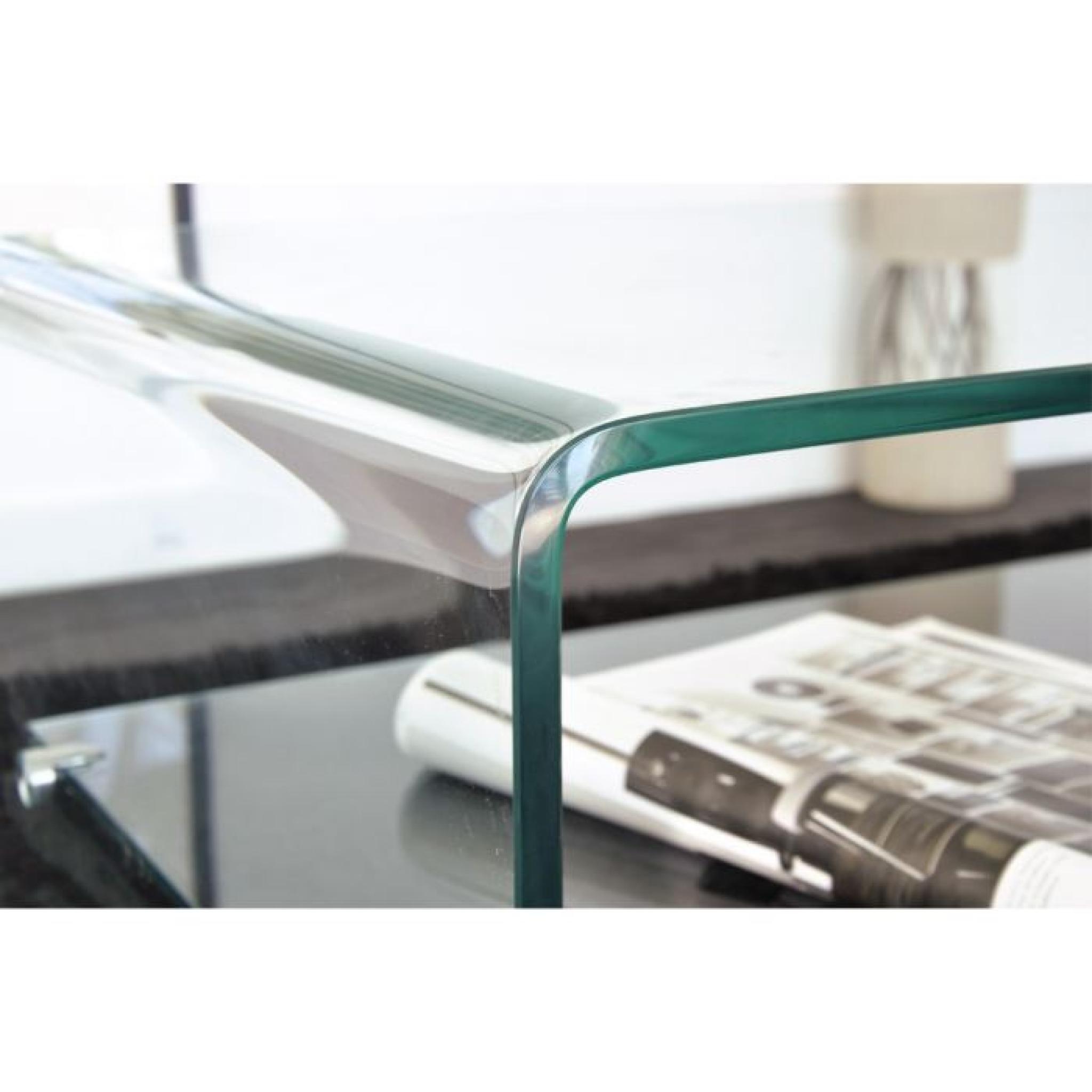 Table basse en verre kana