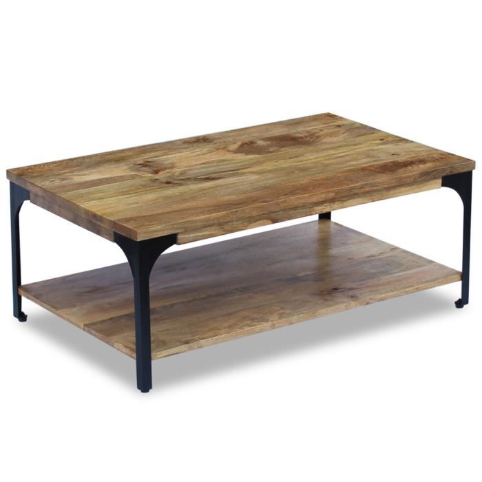 Table basse bois artisan