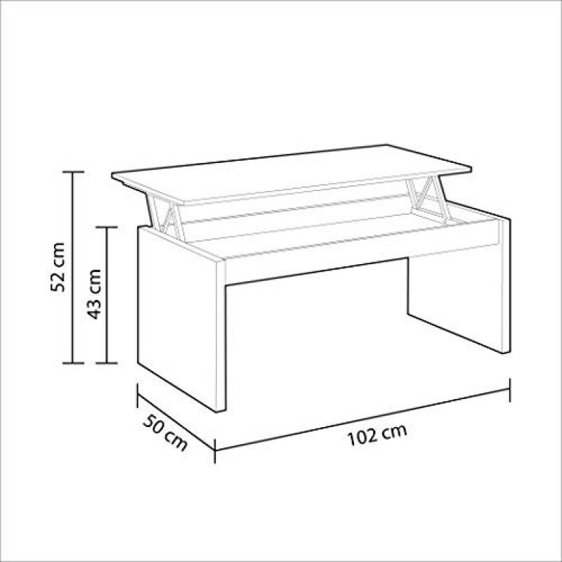 Comparateur table basse plateau relevable